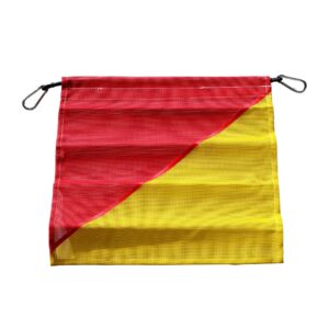 Red & Yellow Warning Flag (Set Of 4)