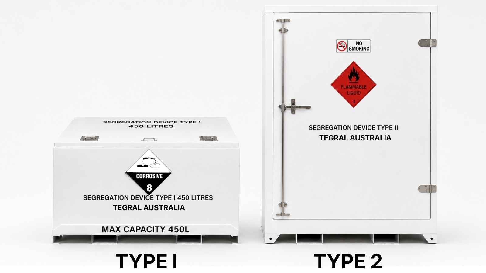 Tegral Type I and Type II dangerous goods segregation boxes