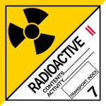 Dangerous Goods Label – Class 7B Radioactive