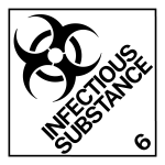 Dangerous Goods Label – Class 6.2 Infectious Substances