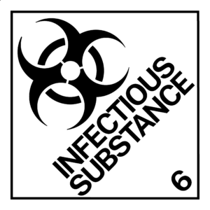 Dangerous Goods Label - Class 6.2 Infectious Substances