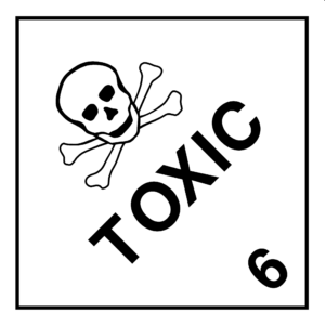 Dangerous Goods Label - Class 6.1 Toxic Substance