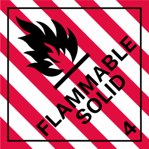 Dangerous Goods Label - Class 4.1 Flammable Solid