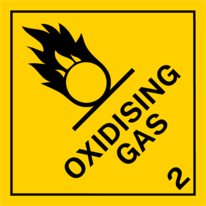 Dangerous Goods Label - Class 2.5 Oxodising Gas