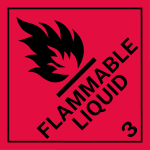 Dangerous Goods Label – Class 3 Flammable Liquid