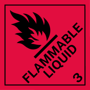 Dangerous Goods Label - Class 3 Flammable Liquid