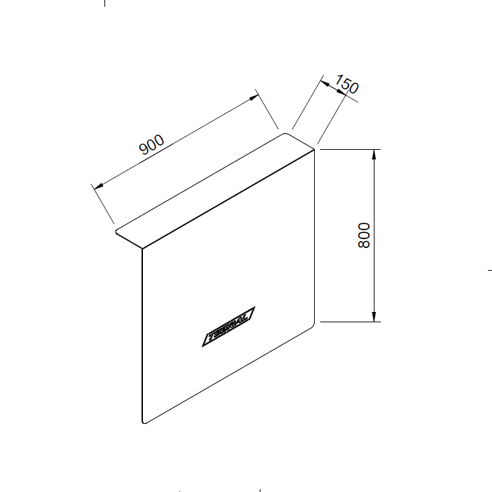 Aluminium Brick Angle 3mm x 900mm x 800mm x 150mm - Image 2