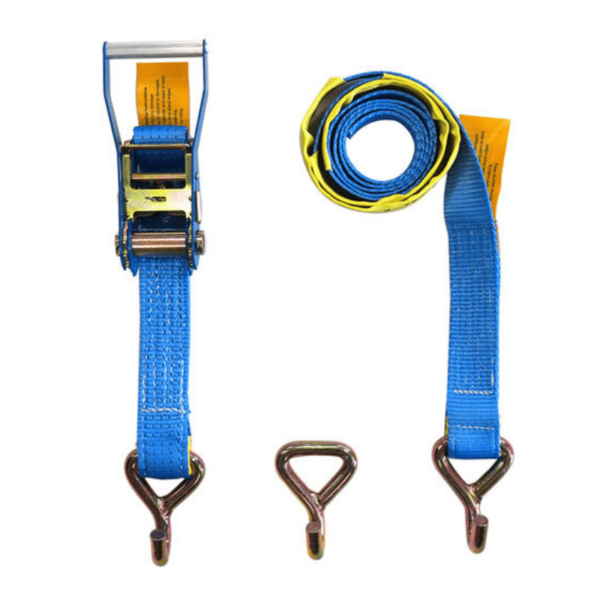 Vehicle ratchet tie down J Hook
