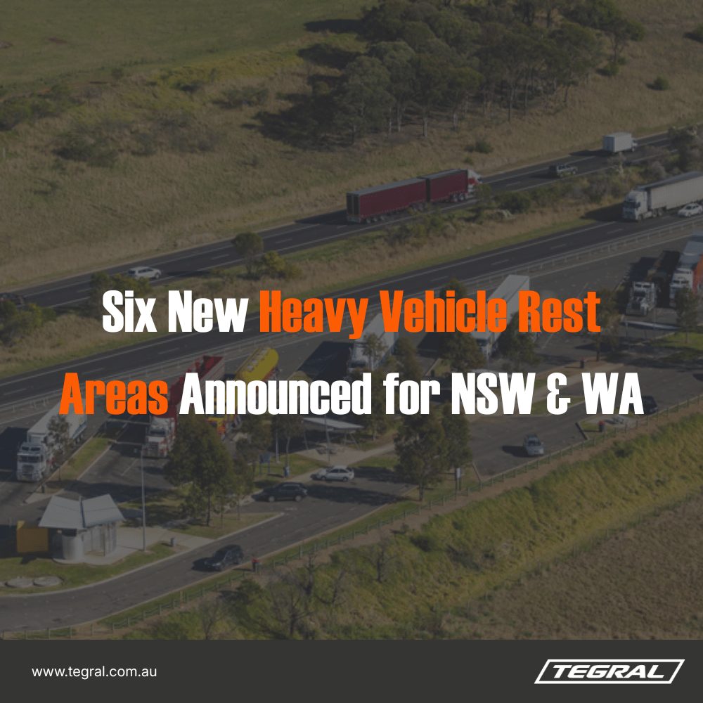 Six New Heavy Vehicle Rest Areas Announced for NSW & WA
