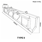 Frame style 11 per side capacity full trailer width holder
