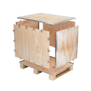 Custom Nail-Less Plywood Shipping Crates Flat-Pack Crate Boxes