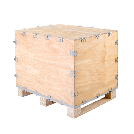 Custom Nail-Less Plywood Shipping Crates Flat-Pack Crate Boxes 1