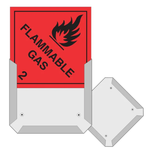 Dangerous Goods Metal Placard Holder